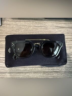 Celine CL41077S Black Sunglasses with Gold Bridge
